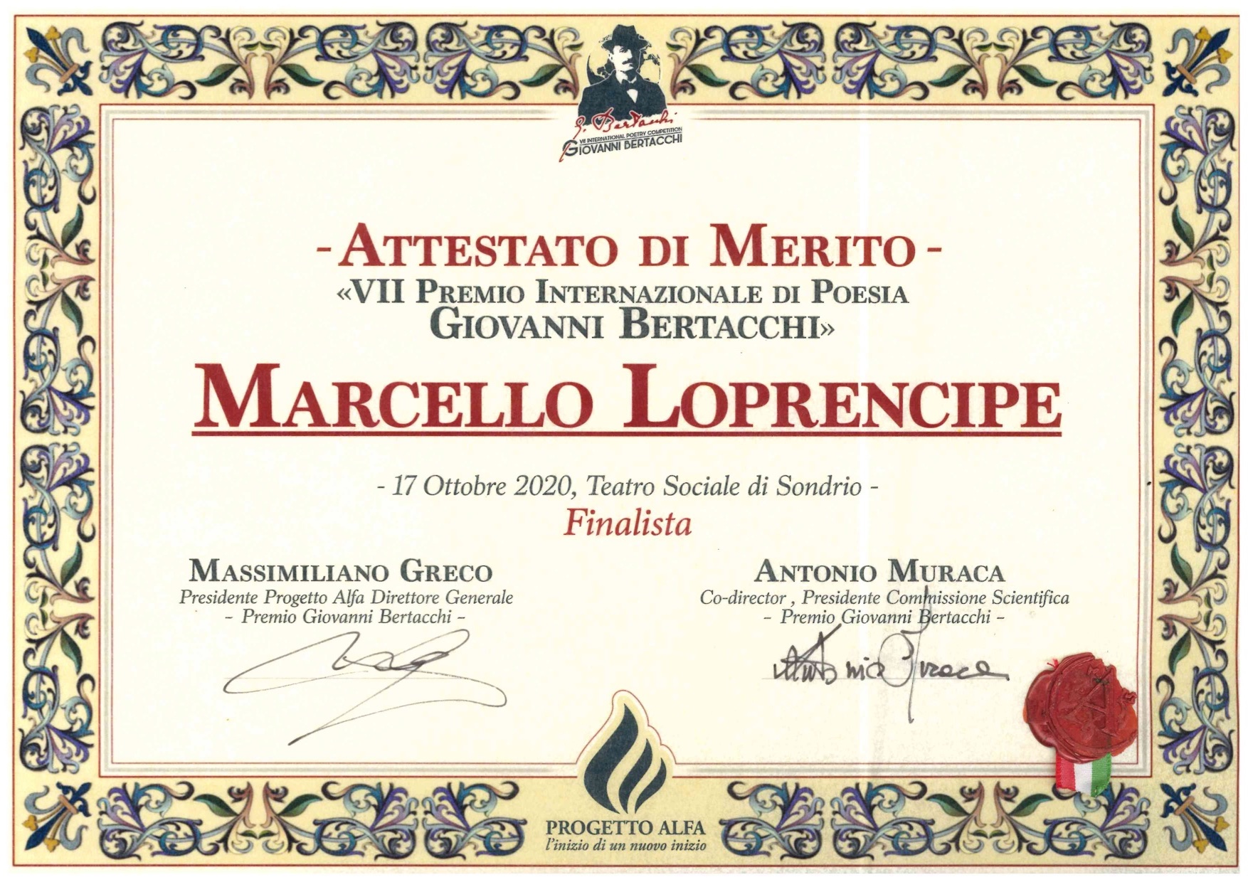 Premi e Riconoscimenti Campi di Carta